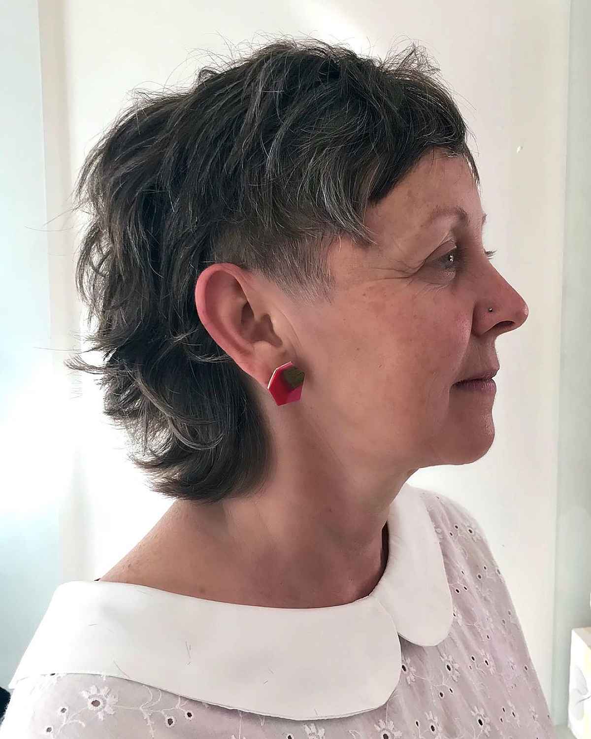 Mullet Shag for Older Women