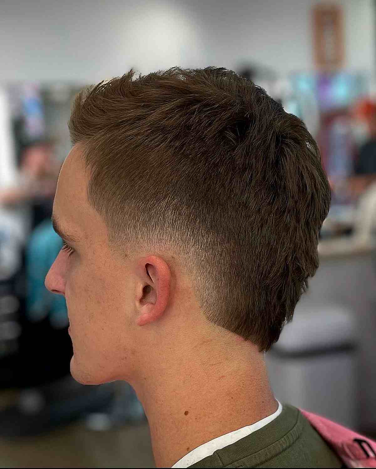 Short Faux Hawk Fade Haircut