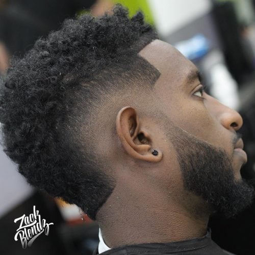 The Faux Hawk Faded Cut for Black Men