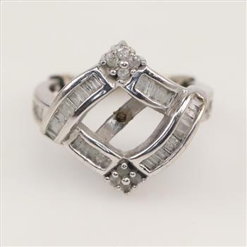 10kt White Gold Diamond Ring