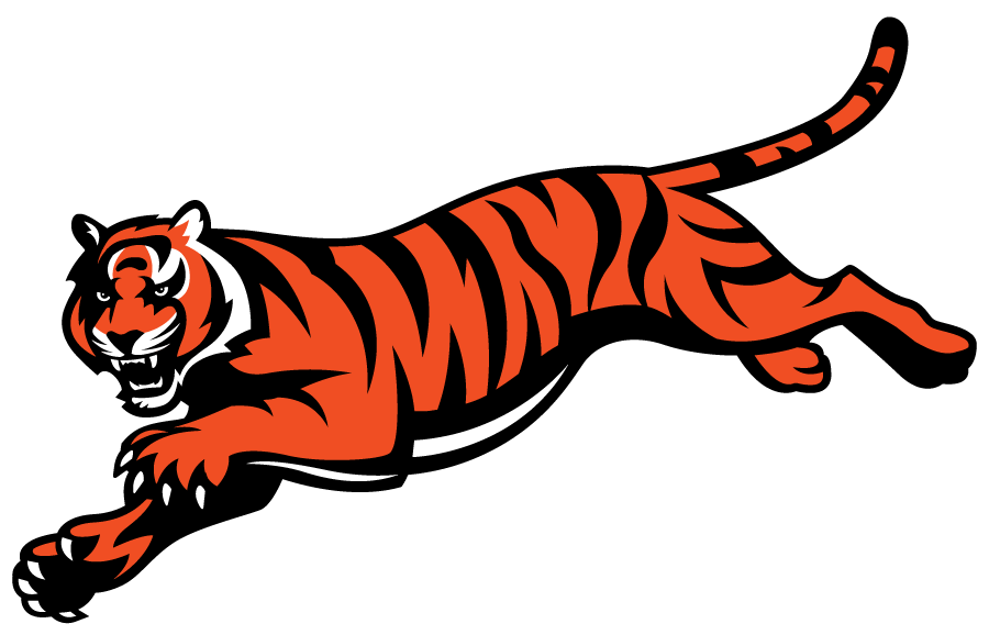 Cincinnati Bengals Logo Alternate Logo (1997-2020) - Bengal tiger leaping SportsLogos.Net