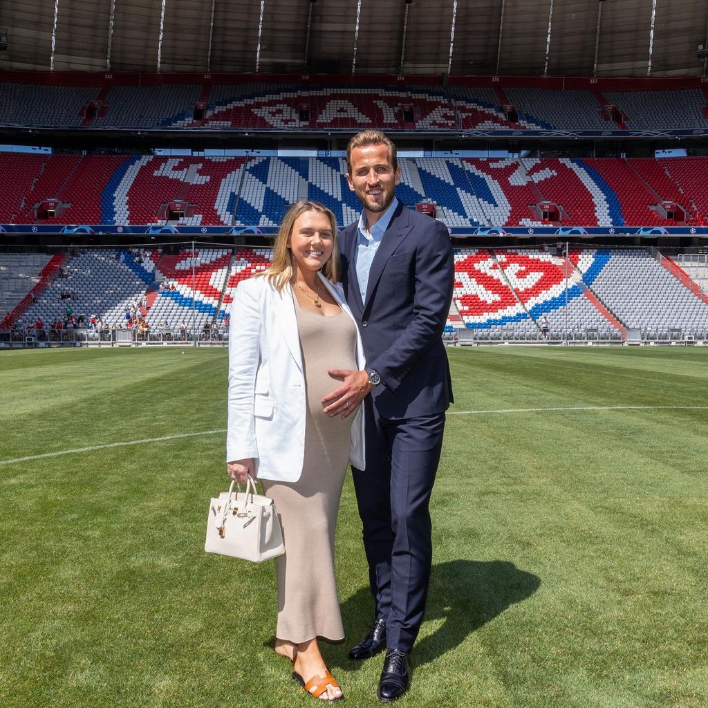 Kate und Harry Kane in der Allianz Arena