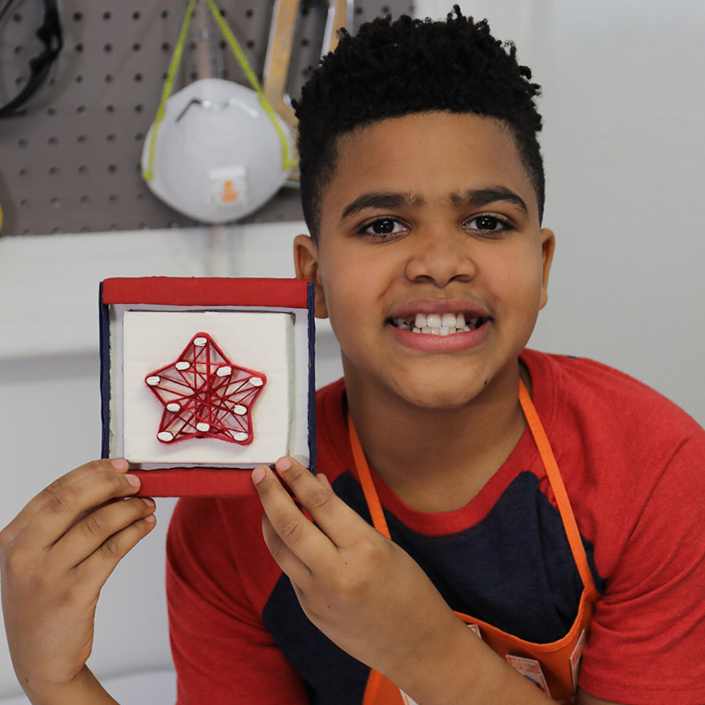 How To Make Star String Art With Cardboard - The Home Depot