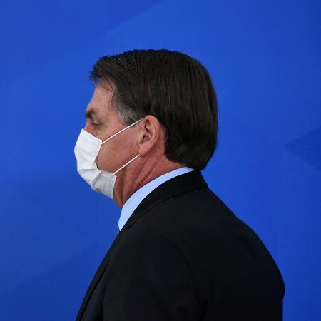 18.mar.2020 - O presidente Jair Bolsonaro (sem partido) - Cláudio Reis/Framephoto/Estadão Conteúdo