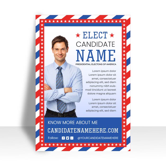 Download Presidential election of america voting campaign poster vector ...