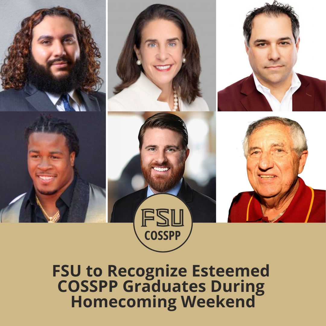 FSU to Recognize Esteemed COSSPP Graduates During Homecoming Weekend