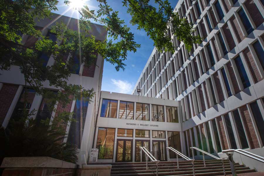 Photo of the Bellamy building on FSU's main campus, Tallahassee.