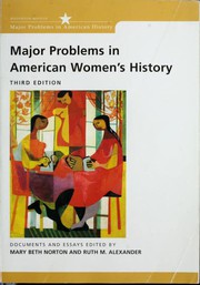 Cover of: Major Problems in American Women's History by Mary Beth Norton, Ruth M. Alexander