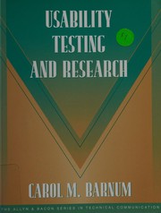 Usability testing and research by Carol M. Barnum