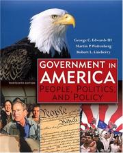 Cover of: Government in America: People, Politics, and Policy (13th Edition)