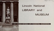 Cover of: Lincoln National Library and Museum