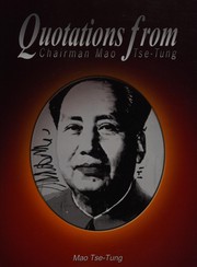 Cover of: Quotations from chairman Mao Tsetung by Mao Zedong, Mao Zedong