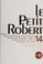 Cover of: Le petit Robert