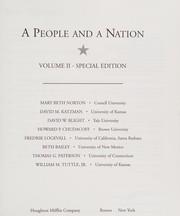 Cover of: A People and a Nation