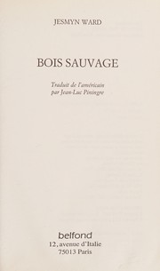 Cover of: Bois sauvage