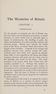 The mysteries of Britain by Lewis Spence