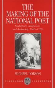 Cover of: The Making of the National Poet by Michael Dobson, Michael Dobson