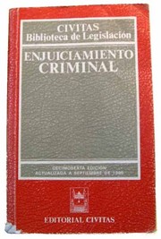 Cover of: Enjuiciamiento criminal.