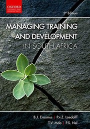 Managing training and development in South Africa by Barney Erasmus