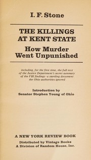 Cover of: The killings at Kent State: how murder went unpunished