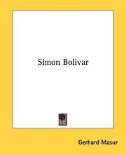 Cover of: Simon Bolivar