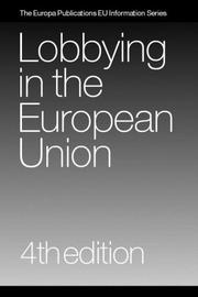 Cover of: Lobbying in the European Union by William Shakespeare