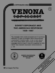 Cover of: Venona - Soviet Espionage & American Response (Cryptographic Series)