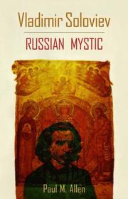 Cover of: Vladimir Soloviev: Russian Mystic