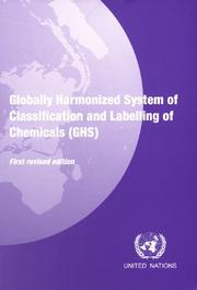 Cover of: Globally Harmonized System of Classification And Labelling of Chemicals (Ghs)