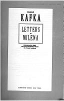 Briefe an Milena by Franz Kafka