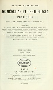 Nouveau dictionnaire de medecine et de chirurgie pratiques by Sigismond Jaccoud