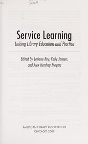 Service learning by Loriene Roy