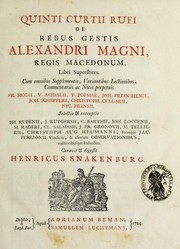 Historia Alexandri Magni by Quintus Curtius Rufus