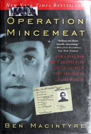 Cover of: Operation Mincemeat by Ben Macintyre, Ben Macintyre