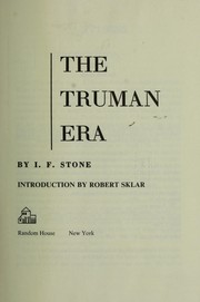 Cover of: The Truman era