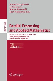 Parallel Processing and Applied Mathematics by Roman Wyrzykowski