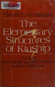 Cover of: The elementary structures of kinship