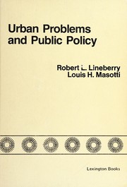 Cover of: Urban problems and public policy