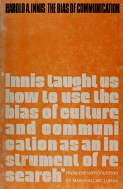 Cover of: The bias of communication