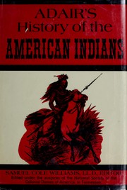 Cover of: Adair's History of the American Indians