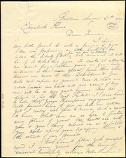 Cover of: [Letter to] Elizabeth Pease, Dear Friend