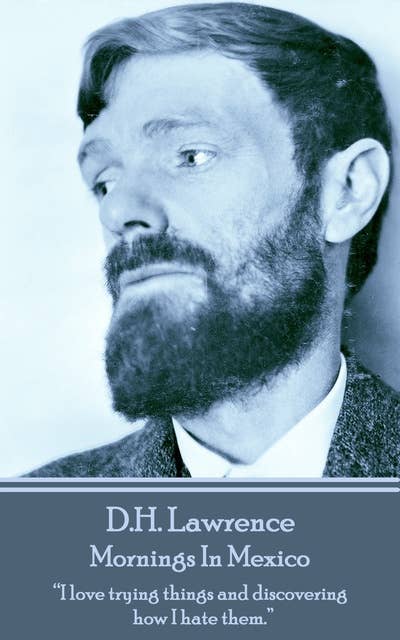 D H Lawrence - Mornings In Mexico: “I love trying things and discovering how I hate them.” 