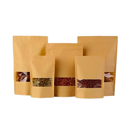 Paper Pouch Bag - Color: Brown