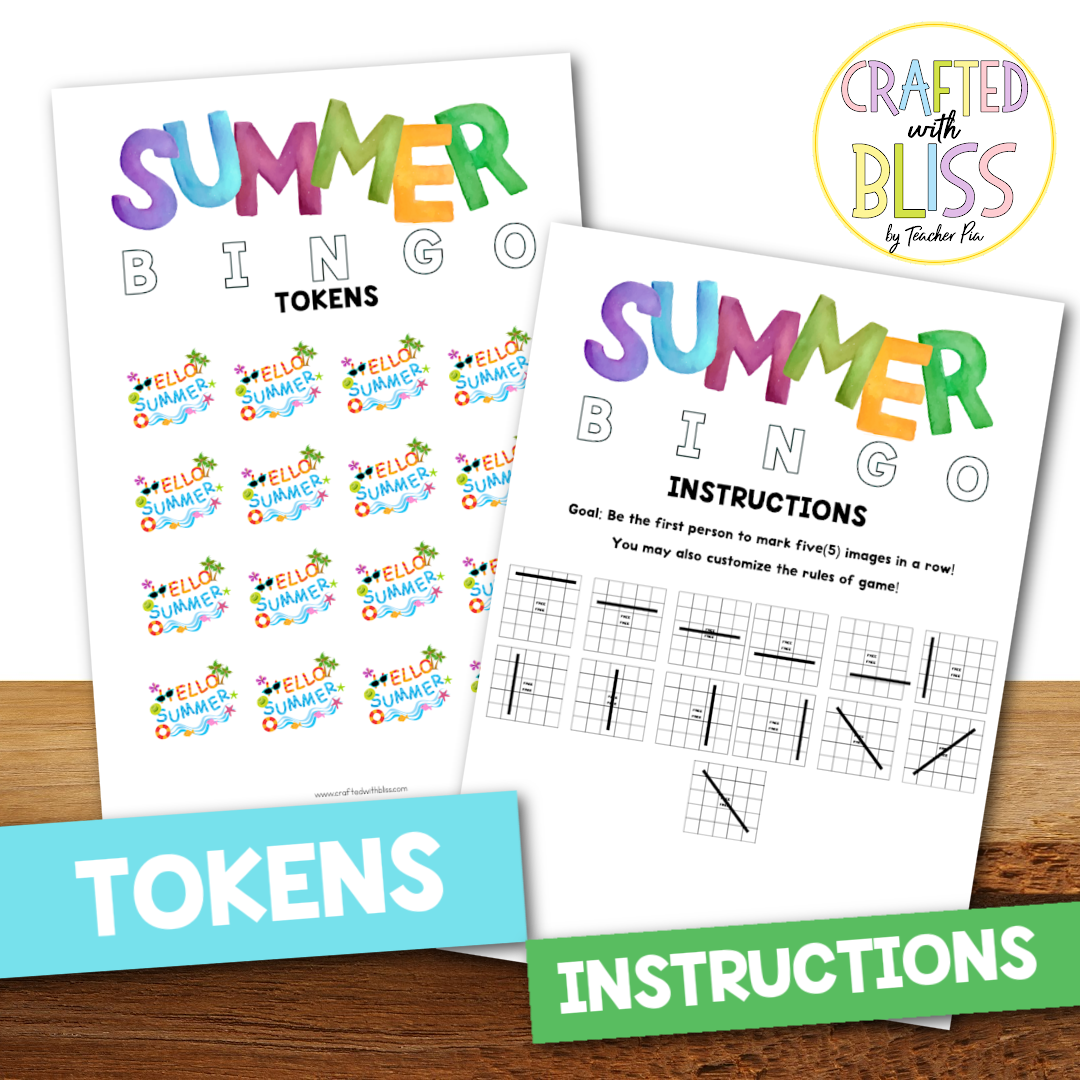 Summer Bingo Fun Pack with 50 Cards