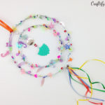 learn how to make a beaded suncatcher DIY to make your garden more colorful