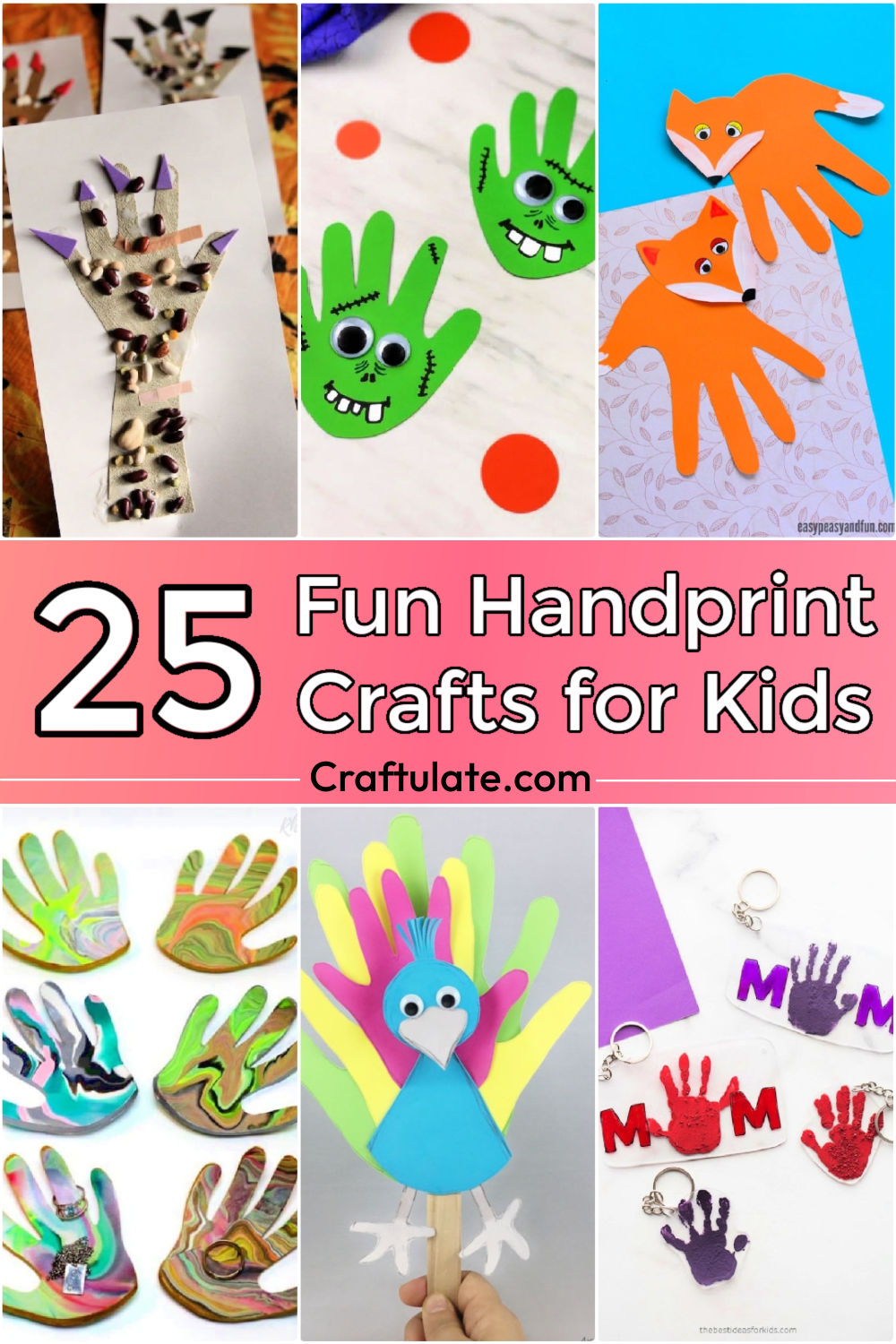 25 Simple Handprint Crafts and Art for Kids - Craftulate