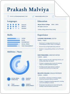 Modern resume