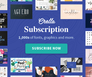 Crella Subscription - 1,000s of fonts, graphics and more