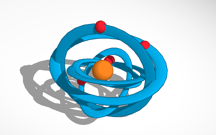 Rutherford's Atomic Model | Tinkercad