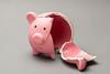 broken piggy bank